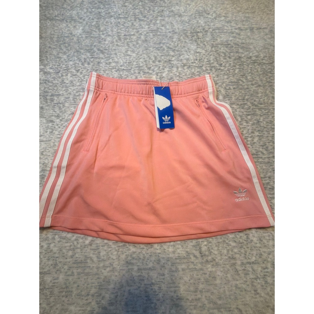 Adidas Girls Firebird Skirt Semi Pink Spark Tricot‎ Athletic Sz L NWT
